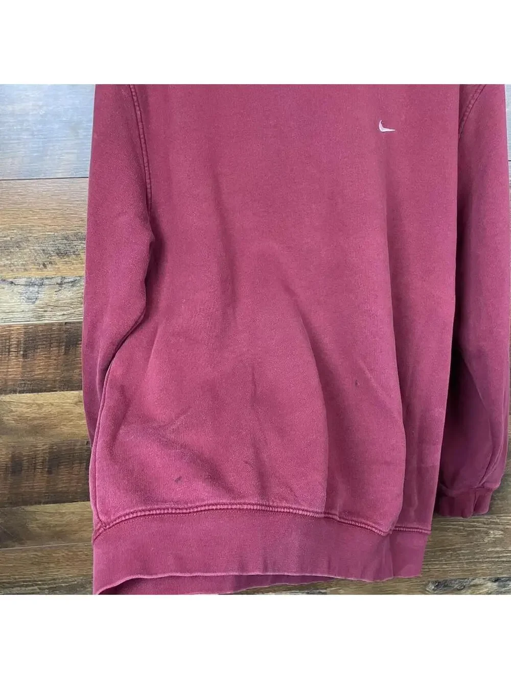 Vintage Y2K Nike Burgundy Red Crewneck Pullover Mens Large